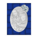 Blue Ribbon Template postcards