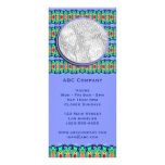 blue ribbons frame rack cards