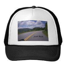 Blue Ridge Motorcycle View Turn Trucker Hat