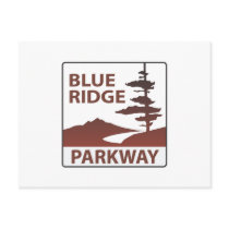 Blue Ridge Parkway Highway Road Trip Post Card