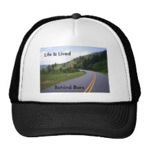 Blue Ridge Parkway Motorcycle Pulled Over Trucker Hat