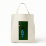 Blue Robed Geisha Girl Tote Bag