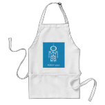 Blue Robot Apron