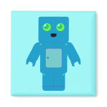 Blue Robot Magnets