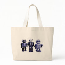 blue robots bag