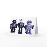 blue robots card