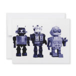 blue robots invitation
