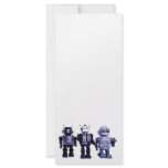 blue robots rack card rack cards