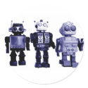 blue robots sticker