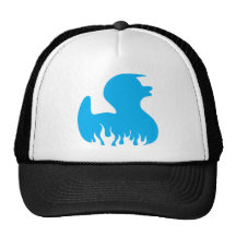 Blue Rockabilly Duck Mesh Hat