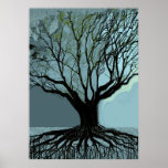 Blue Roots Print