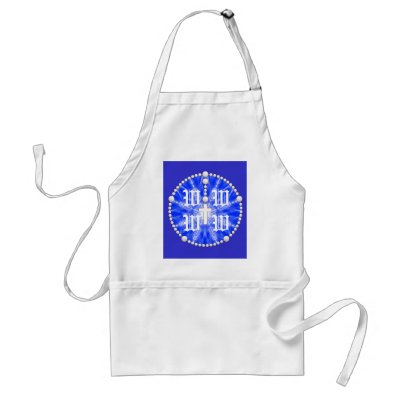 Blue Rosary Dream Catcher Apron by gopherus