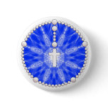 Blue Rosary Dream Catcher Pin