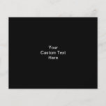 Blue Rose, Black Background. Custom Flyer
