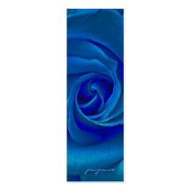 blue rose bookmark business cards