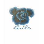 Blue Rose Flower Bride t shirts