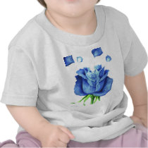 Blue Rose Flower Painting - Multi