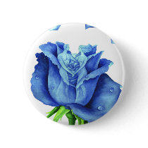 Blue Rose Flower Painting - Multi