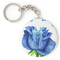 Blue Rose Flower Painting - Multi