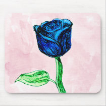 Blue Rose. Mouse Mats
