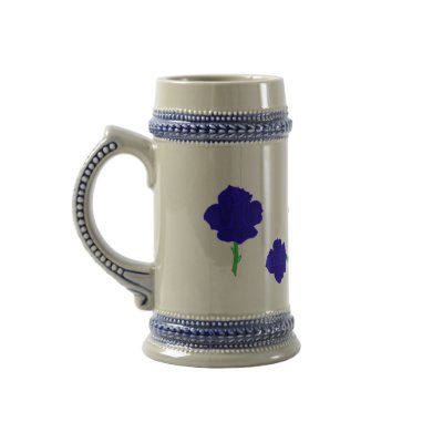 Blue Rose Stein Coffee Mug by Perlyyyy