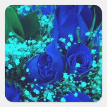 blue rose stickers