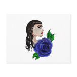 blue rose tattoo postcard