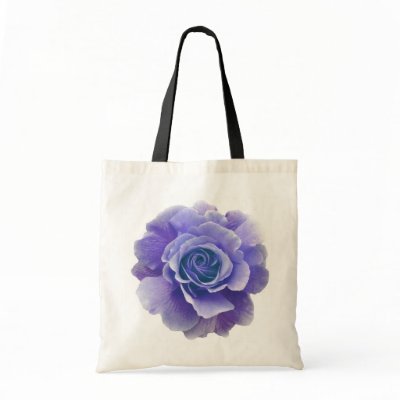 Blue Rose ToteBag by ggbythebay