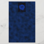 Blue Rose. With Black and Deep Blue. Custom Flyer