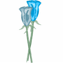 Blue Roses (Acrylic Pin)