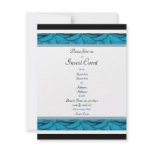 Blue roses - customizable invitation template
