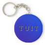 Blue Round Tuit Keychain