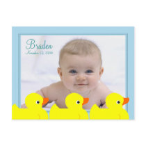 Blue Rubber Ducky Frame 2 Postcards