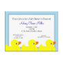 Blue Rubber Ducky Shower Invitation