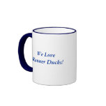 Blue Runner Ducks Coffee Mug