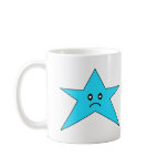 Blue Sad Star Mugs