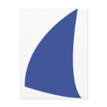 blue sail icon sailing post cards