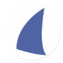 blue sail icon sailing stickers