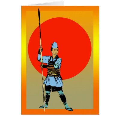 Blue Samurai Card by Windgate