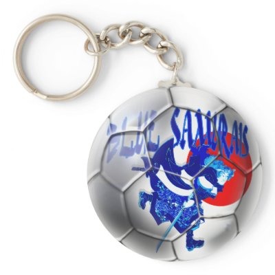 Blue Samurais - Samurai Blue Japan Soccer Gifts Keychain by SoccerJersey