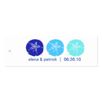 Blue Sand Dollar Gift Tags