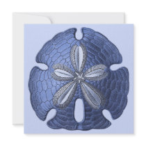 Blue Sand Dollar Invitation