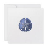 Blue Sand Dollar Modern Wedding Invitation