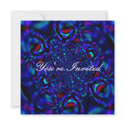 Blue Sapphire Look Invitation by fractalshop