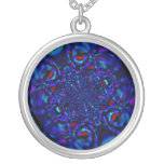 Blue Sapphire Look Necklace