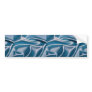 Blue satin bumper sticker