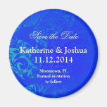 blue save the date magnets