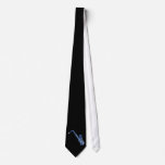 Blue Saxophone Tie