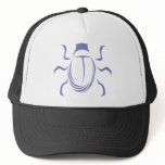 Blue Scarab Insect Bug Logo