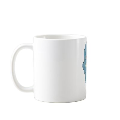 Blue scarred zombie mug by FormulaDesigns